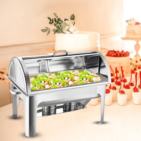 SOGA 9L Chafing Dish Full Size Roll Top - Picture 5 of 8